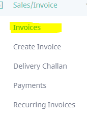 Create invoice with ZapERP