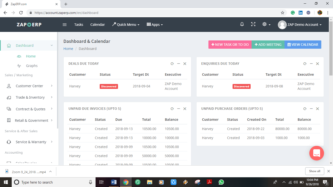 How to manage real estate using ZapERP