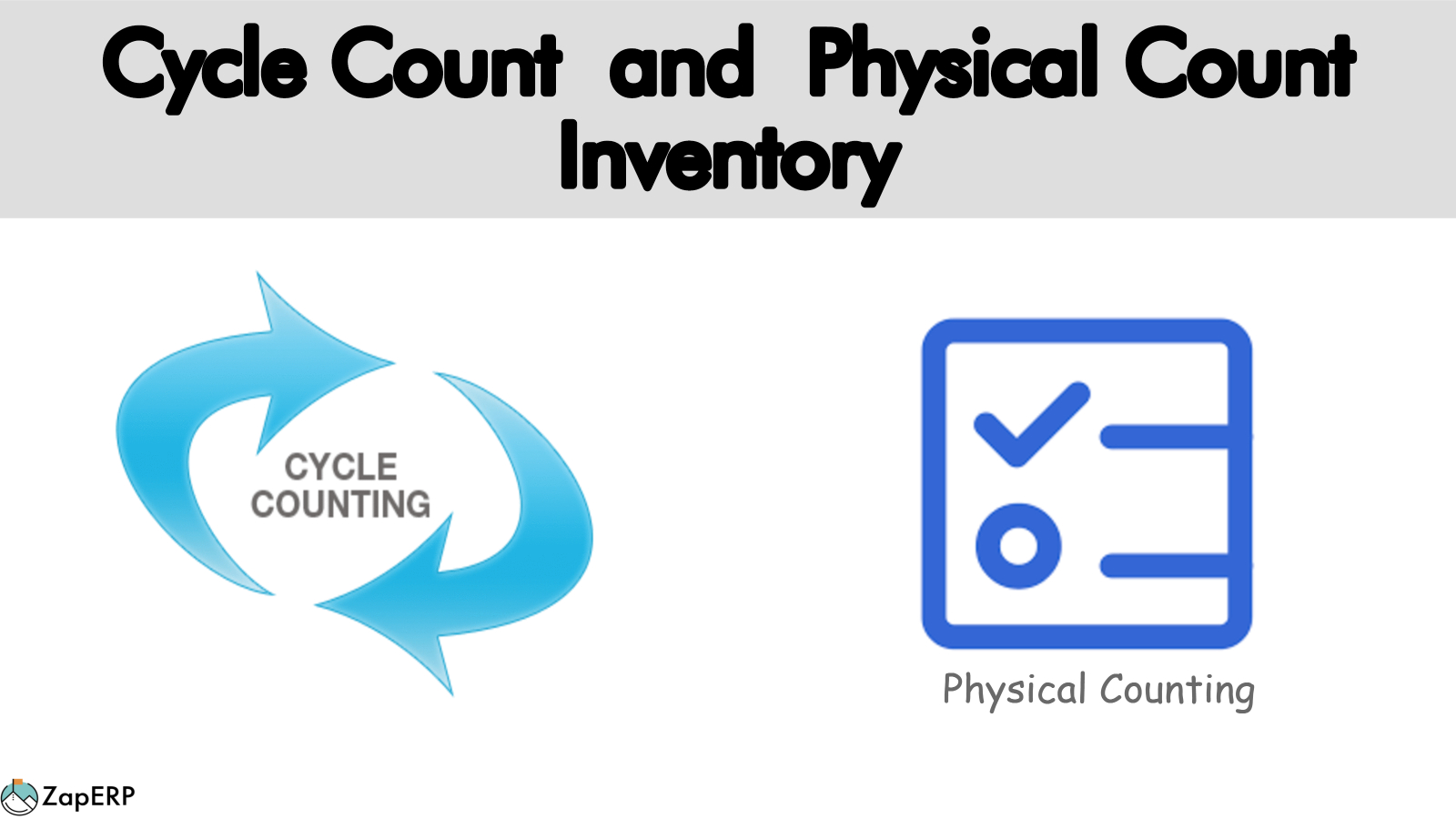 Physical Count and Cycle Count inventory