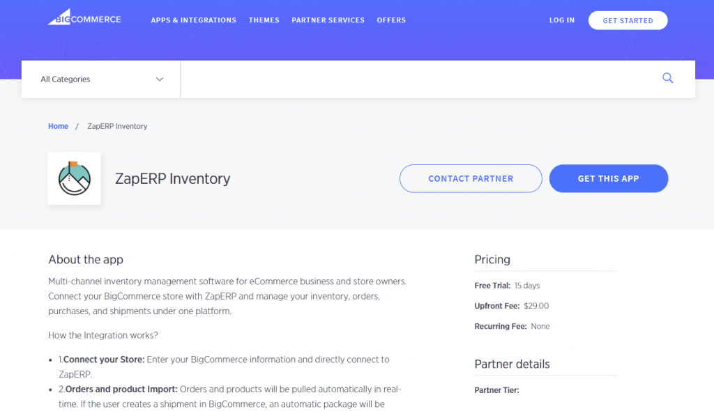 ZapERP App Approved in BigCommerce Marketplace