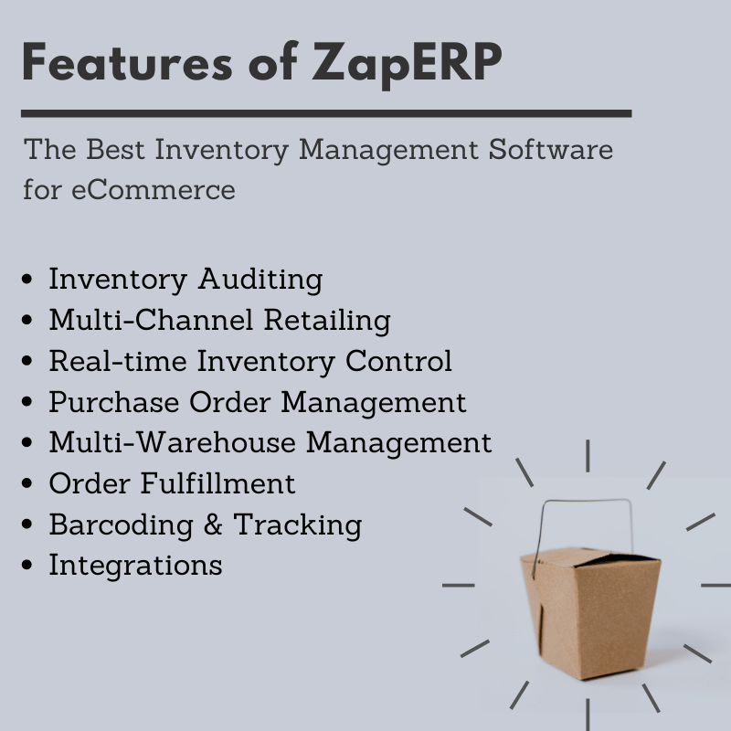 Features of ZapERP - The Best Inventory Management Software for eCommerce