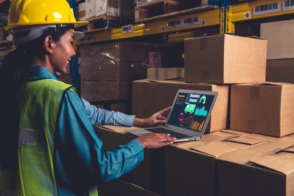 “Warehouse management software application in the computer for real-time monitoring”