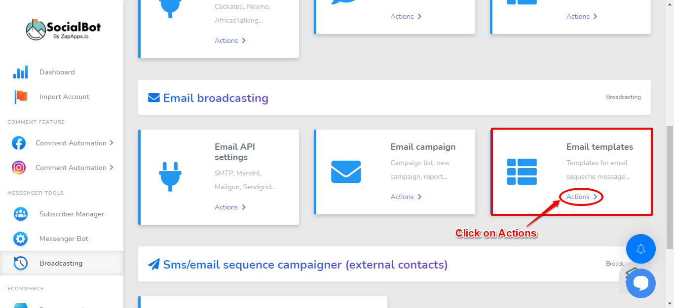 Screenshot on How to Create Beautiful Email Templates in SocialBot